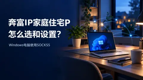奔富IP家庭住宅P选择与Windows电脑SOCKS5设置教程封面