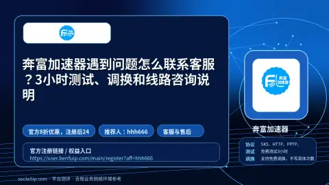 奔富加速器遇到问题怎么联系客服？3小时测试、调换和线路咨询说明封面图