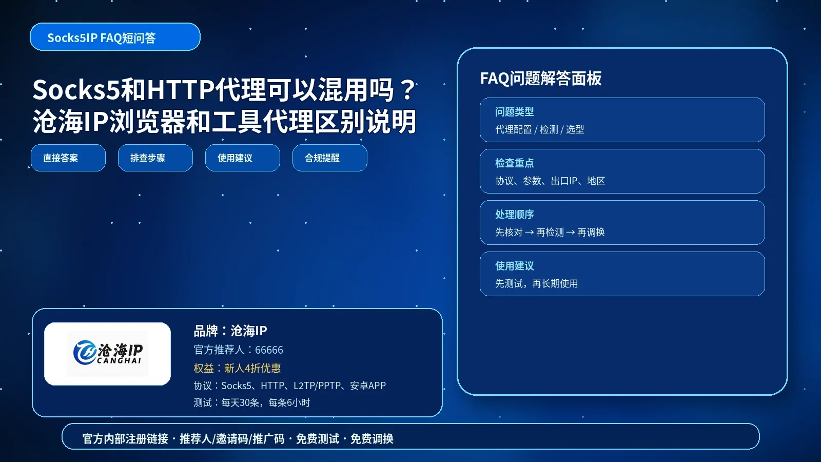 Socks5和HTTP代理可以混用吗？沧海IP浏览器和工具代理区别说明封面图