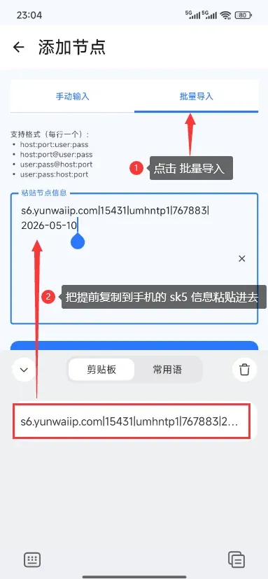 大白加速器批量导入节点