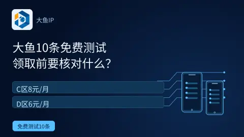 大鱼IP10条免费测试领取前要核对什么？封面