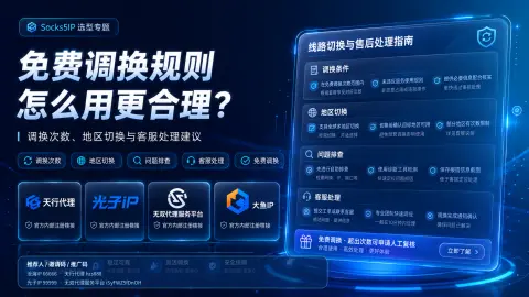 电商代理IP怎么选？国内店铺环境、节点调换和测试规则对比封面图