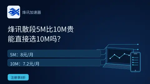 烽讯散段5M比10M贵，能直接选10M吗？封面
