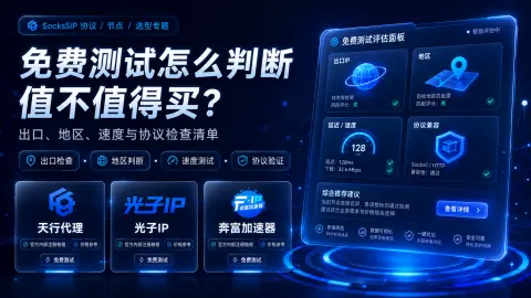 代理 IP 免费测试前要检查什么？从连通性到正式购买的完整判断清单封面图