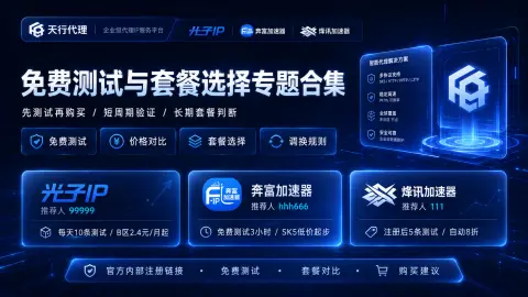 免费测试与套餐选择专题合集封面图