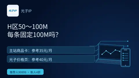 光子H区50到100M是固定100M吗？封面