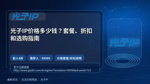 光子IP价格多少钱？套餐、折扣和选购指南封面图