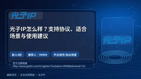 光子IP怎么样？支持协议、适合场景与使用建议封面图
