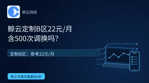 鲸云定制B区22元含每月500次调换吗？封面