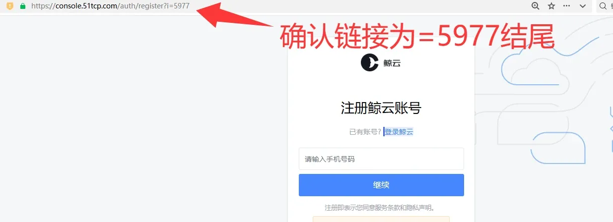 鲸云网络5977专属注册入口