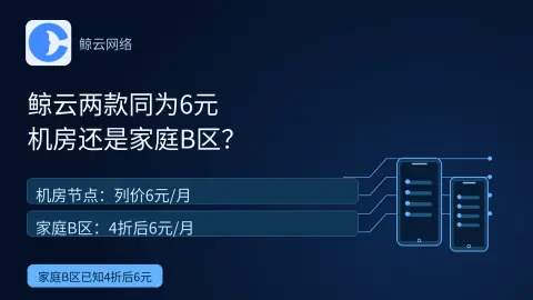鲸云机房与家庭B区都列6元，选前看什么？封面