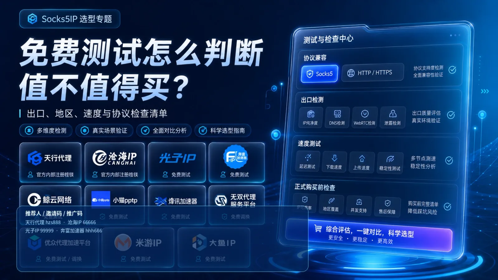 哪种代理IP更适合长期稳定使用？免费测试、免费调换和套餐周期对比封面图