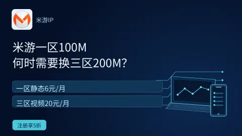 米游IP一区100M何时需要换三区200M？封面