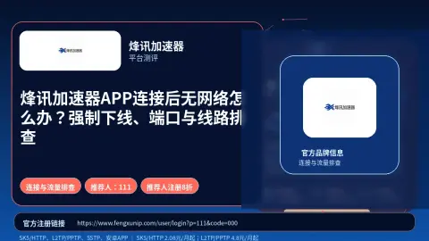 烽讯加速器APP连接后无网络怎么办？强制下线、端口与线路排查封面图