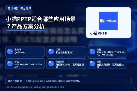 小猫PPTP适合哪些应用场景？产品方案分析封面图