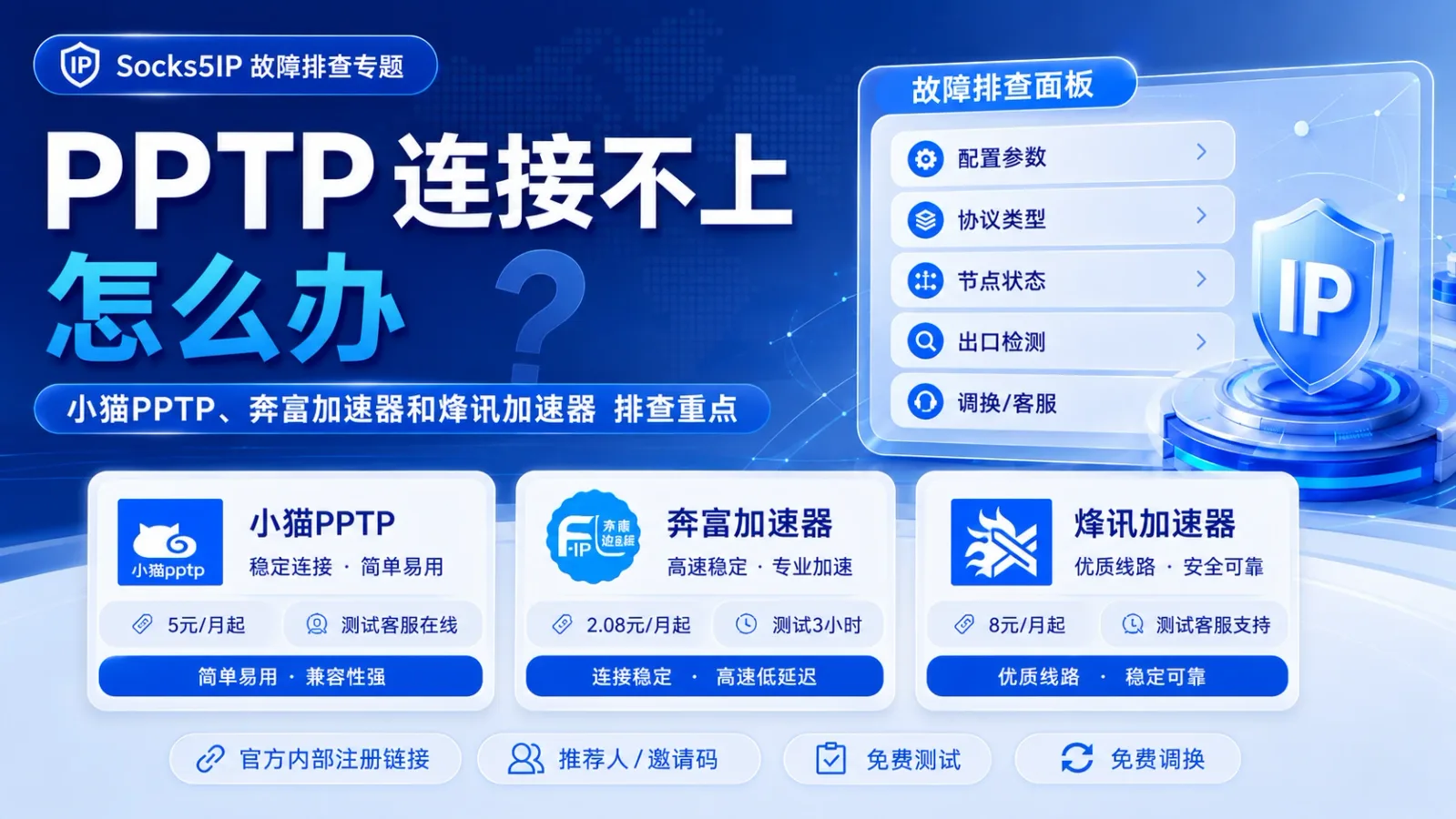 PPTP 连接不上怎么办？登录信息与系统拨号设置排查封面图