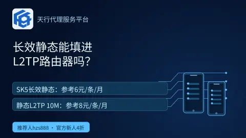 天行长效静态能直接填进L2TP路由器吗？封面