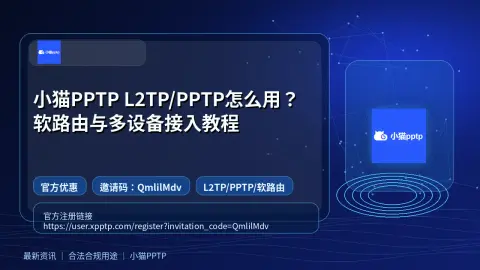 小猫PPTP L2TP/PPTP怎么用？软路由与多设备接入教程封面图