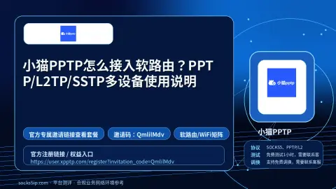小猫PPTP怎么接入软路由？PPTP/L2TP/SSTP多设备使用说明封面图