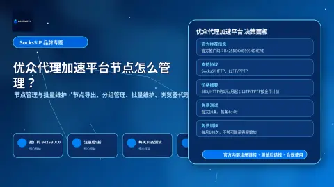 优众代理加速平台节点怎么管理？批量导出、切换和免费调换说明封面图